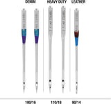 SINGER Sewing 4432 Heavy Duty Extra-High Speed Sewing Machine with Metal Frame and Stainless Steel Bedplate & Universal Heavy Duty Machine Needles -5/Pkg